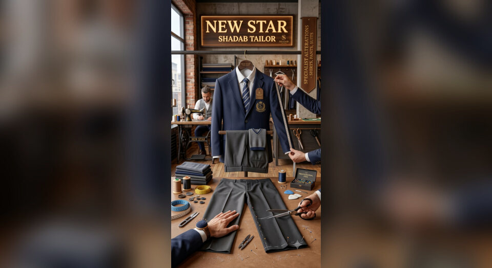 Professional clothing alteration service at New Star Shadab Tailor