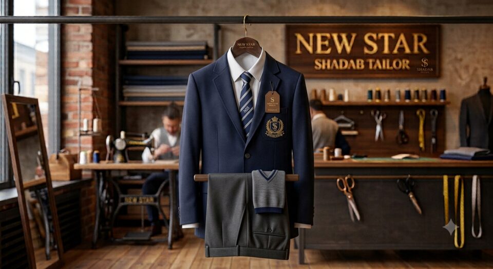 Smart school uniform at New Star Shadab Tailor